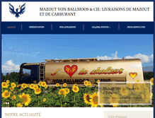 Tablet Screenshot of mazoutvonballmoos.ch